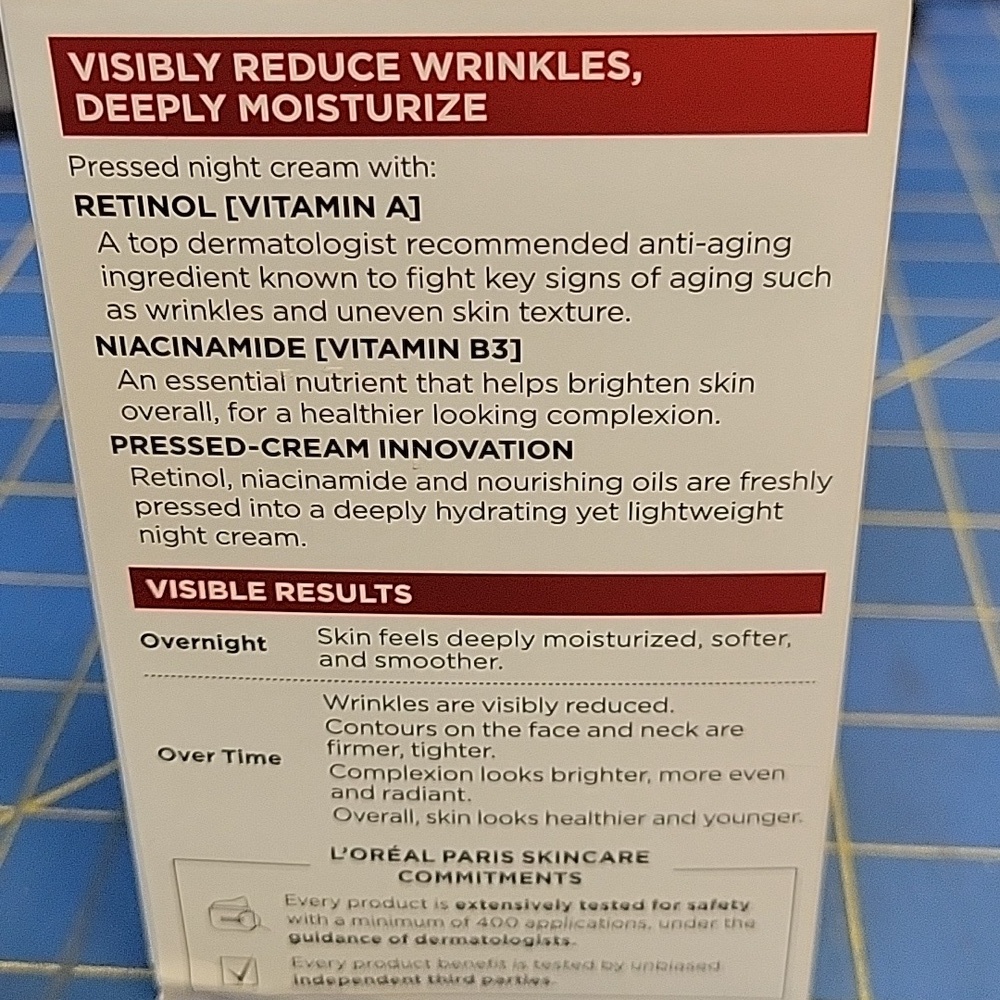 L'Oreal Revitalift Retinol + Niacinamide Cream New in Box - Picture 3 of 5